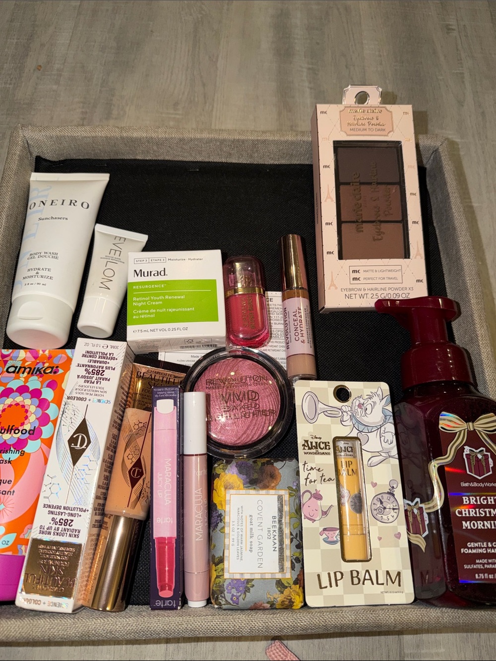 Sephora~ Bundle of 14 ~ ,Anika’s soul food ,Revolution Beekman Tarte, Tilbury